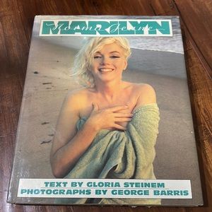 Marilyn Monroe Biography Hardcover Photo Book Gloria Steinem Vintage